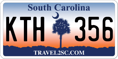 SC license plate KTH356