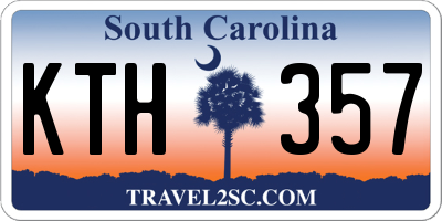 SC license plate KTH357