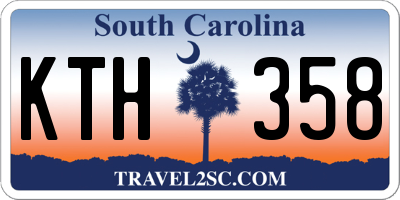 SC license plate KTH358