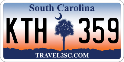 SC license plate KTH359