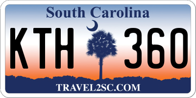 SC license plate KTH360