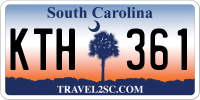 SC license plate KTH361