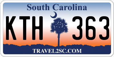 SC license plate KTH363