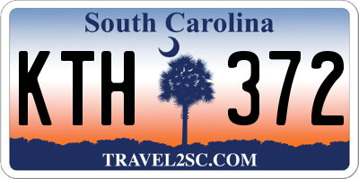 SC license plate KTH372