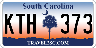 SC license plate KTH373