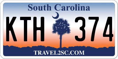 SC license plate KTH374
