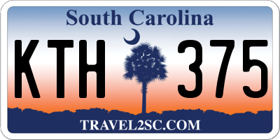 SC license plate KTH375