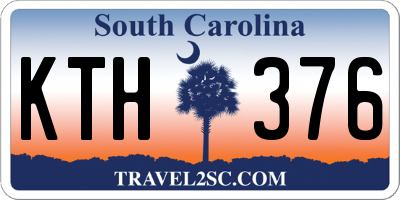 SC license plate KTH376