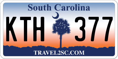 SC license plate KTH377