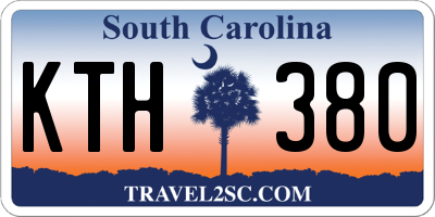 SC license plate KTH380
