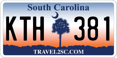 SC license plate KTH381
