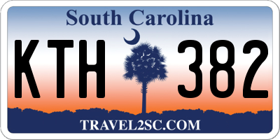 SC license plate KTH382