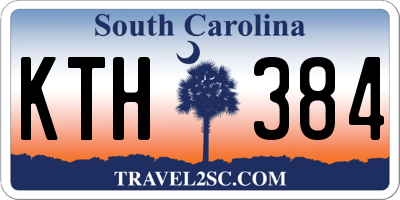 SC license plate KTH384