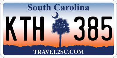 SC license plate KTH385