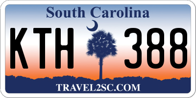 SC license plate KTH388