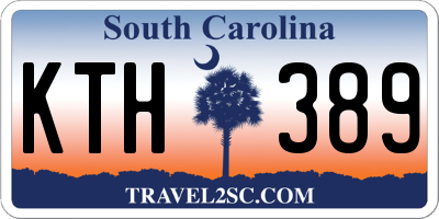 SC license plate KTH389