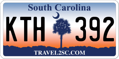 SC license plate KTH392
