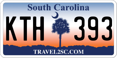 SC license plate KTH393