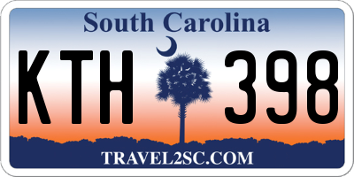 SC license plate KTH398