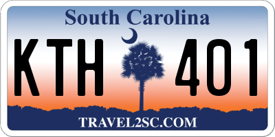 SC license plate KTH401