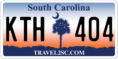 SC license plate KTH404