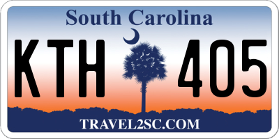 SC license plate KTH405