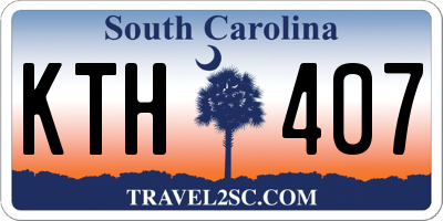 SC license plate KTH407
