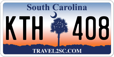 SC license plate KTH408