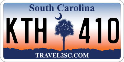 SC license plate KTH410