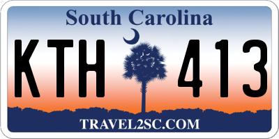 SC license plate KTH413