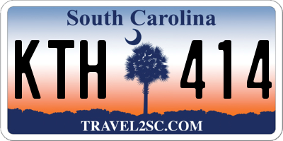 SC license plate KTH414