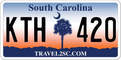 SC license plate KTH420
