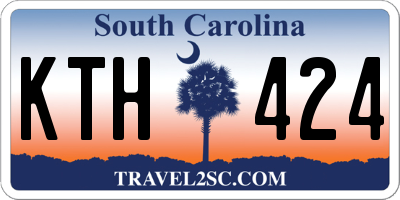 SC license plate KTH424