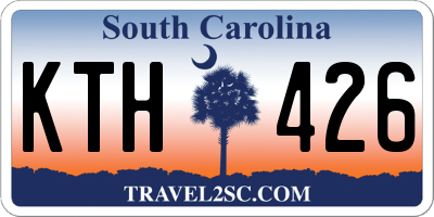 SC license plate KTH426