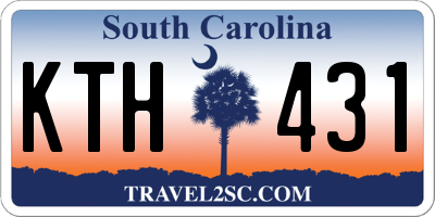 SC license plate KTH431