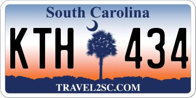 SC license plate KTH434