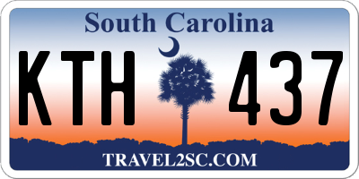 SC license plate KTH437