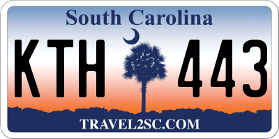 SC license plate KTH443
