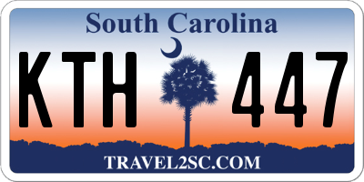 SC license plate KTH447