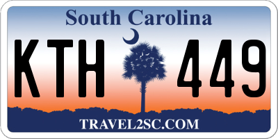 SC license plate KTH449