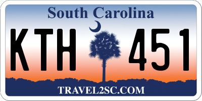 SC license plate KTH451