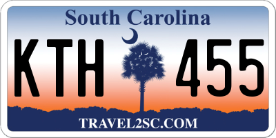 SC license plate KTH455