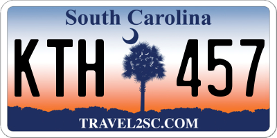 SC license plate KTH457