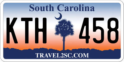SC license plate KTH458