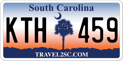 SC license plate KTH459