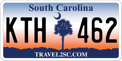 SC license plate KTH462