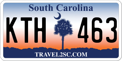 SC license plate KTH463
