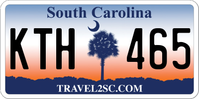 SC license plate KTH465