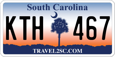 SC license plate KTH467