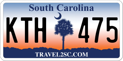 SC license plate KTH475